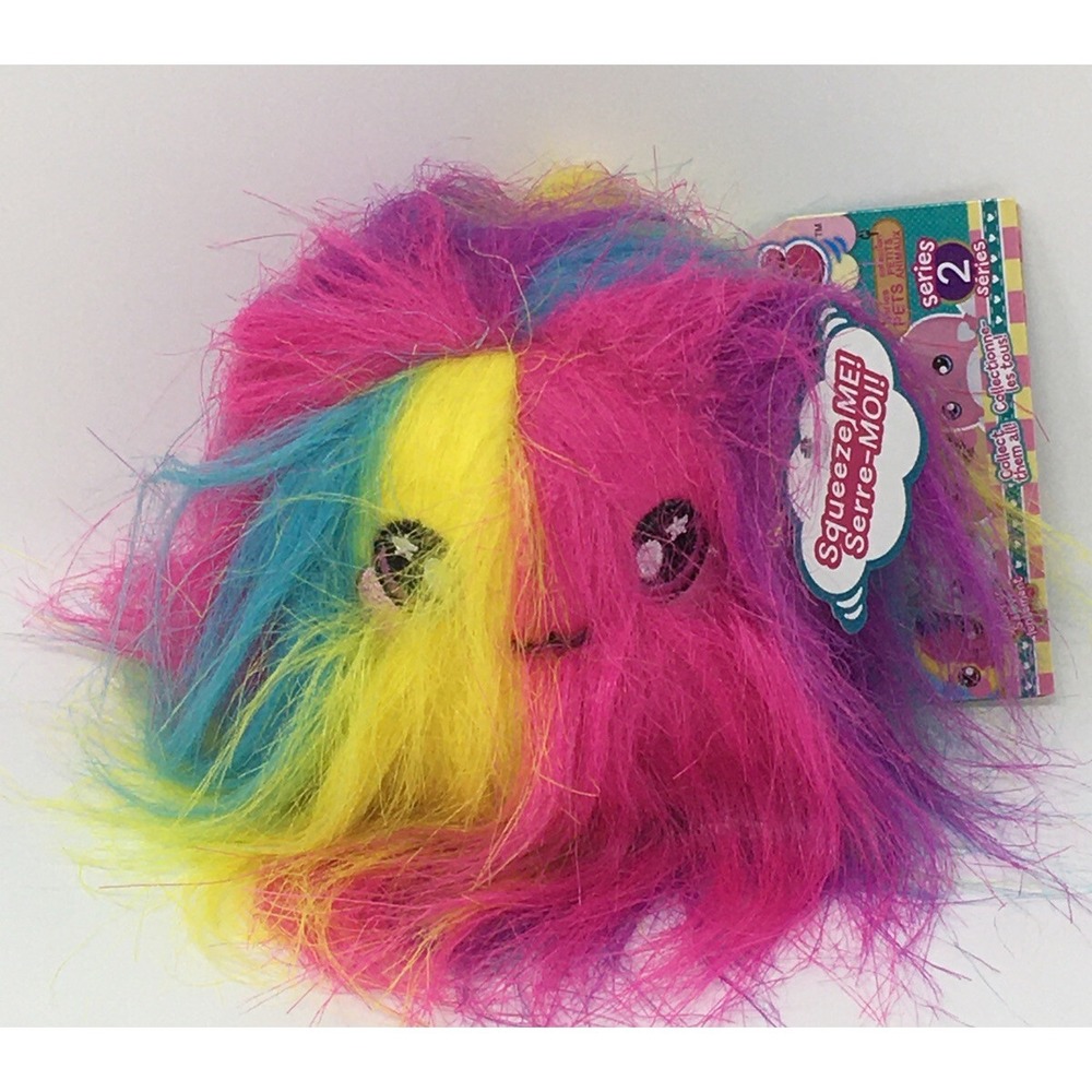 Squeezamals Fluffy Furball Rainbow Series 2 Exclusive Grape Scented NEW
